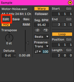 Image of Edit button in Clip Editor
