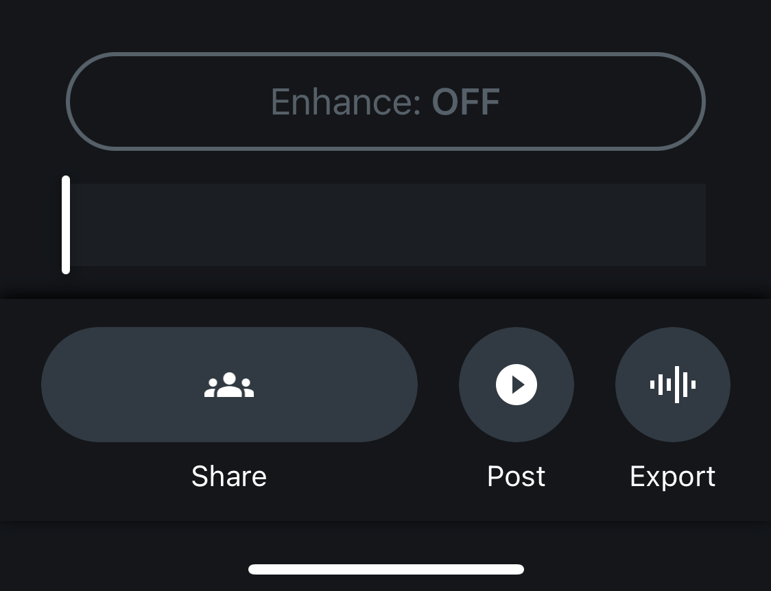 sharing menu options