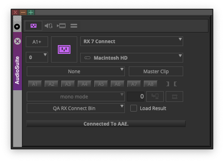 Image of AudioSuite version of RX Connect