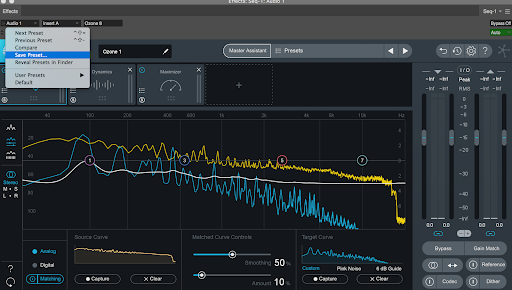 Saving Matching EQ Curves – iZotope Product Support Help and Knowledge Base