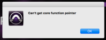 cant get core function pointer pro tools